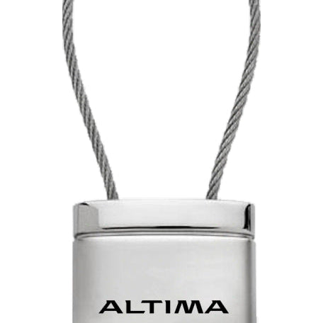Nissan Altima Satin-Chrome Cable Key Fob - Silver