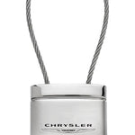 Chrysler Satin-Chrome Cable Key Fob - Silver