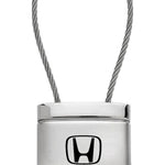 Honda Civic Satin-Chrome Cable Key Fob - Silver