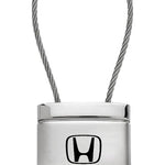 Honda Crosstour Satin-Chrome Cable Key Fob - Silver