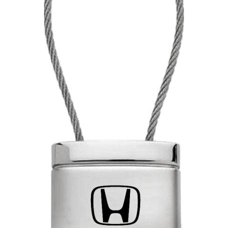 Honda CR-V Satin-Chrome Cable Key Fob - Silver