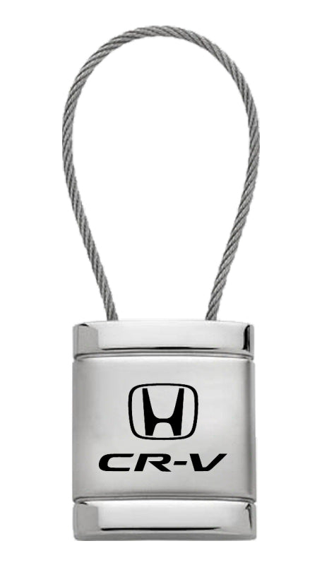 Honda CR-V Satin-Chrome Cable Key Fob - Silver