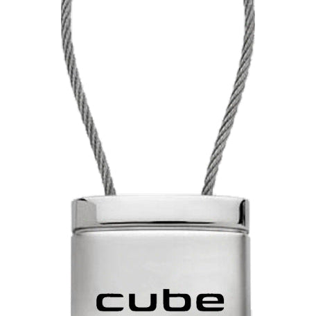Nissan Cube Satin-Chrome Cable Key Fob - Silver