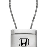 Honda Element Satin-Chrome Cable Key Fob - Silver