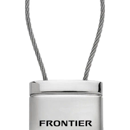 Nissan Frontier Satin-Chrome Cable Key Fob - Silver