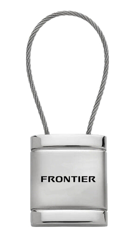 Nissan Frontier Satin-Chrome Cable Key Fob - Silver