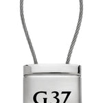 Infiniti G37 Satin-Chrome Cable Key Fob - Silver