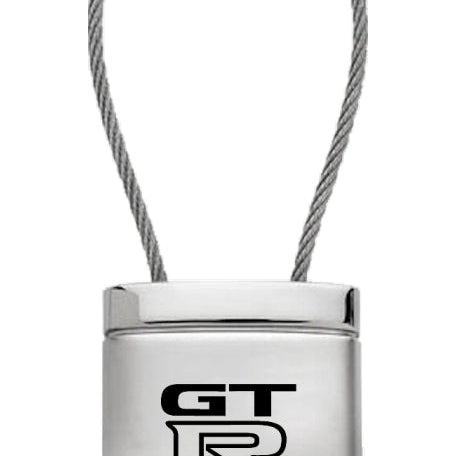 Nissan GTR Satin-Chrome Cable Key Fob - Silver