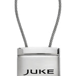 Nissan Juke Satin-Chrome Cable Key Fob - Silver