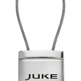 Nissan Juke Satin-Chrome Cable Key Fob - Silver
