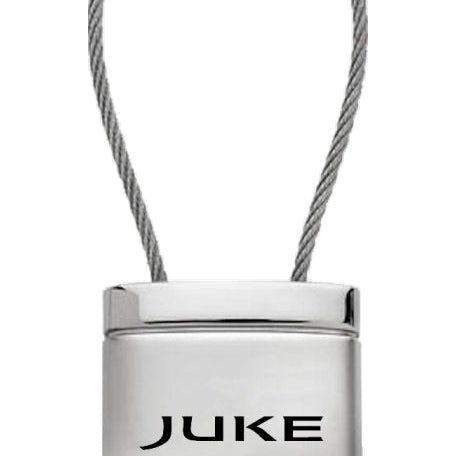 Nissan Juke Satin-Chrome Cable Key Fob - Silver