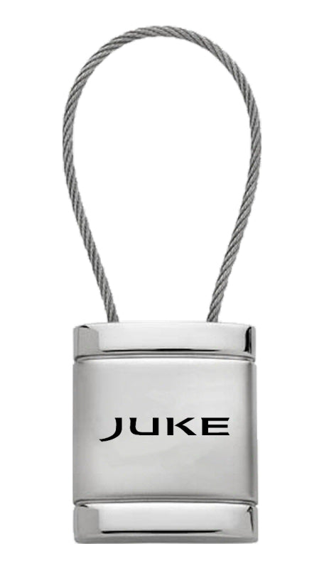 Nissan Juke Satin-Chrome Cable Key Fob - Silver