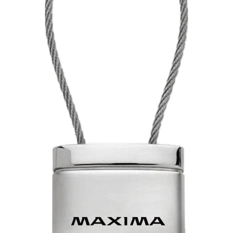 Nissan Maxima Satin-Chrome Cable Key Fob - Silver