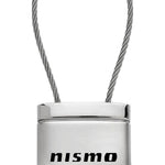 Nissan Nismo Satin-Chrome Cable Key Fob - Silver