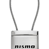 Nissan Nismo Satin-Chrome Cable Key Fob - Silver