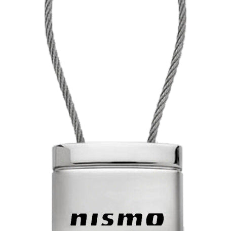 Nissan Nismo Satin-Chrome Cable Key Fob - Silver