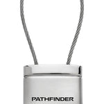 Nissan Pathfinder Satin-Chrome Cable Key Fob - Silver