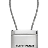 Nissan Pathfinder Satin-Chrome Cable Key Fob - Silver