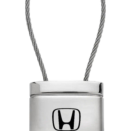 Honda Ridgeline Satin-Chrome Cable Key Fob - Silver