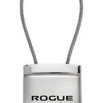 Nissan Rogue Satin-Chrome Cable Key Fob - Silver