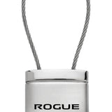 Nissan Rogue Satin-Chrome Cable Key Fob - Silver