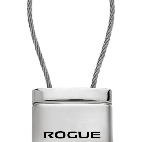 Nissan Rogue Satin-Chrome Cable Key Fob - Silver