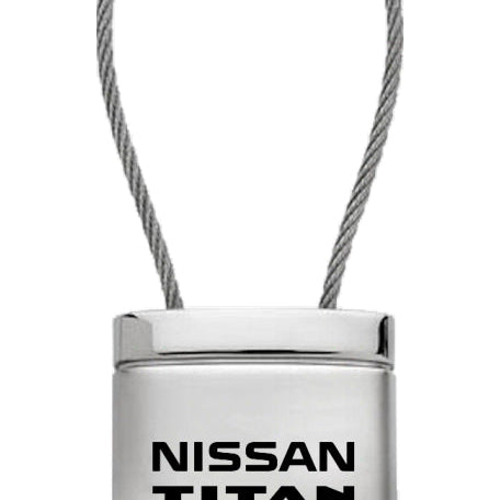 Nissan Titan Satin-Chrome Cable Key Fob - Silver