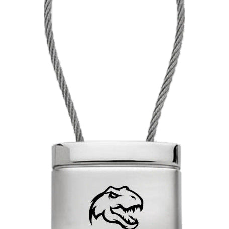 Ram TRX Dino Satin-Chrome Cable Key Fob - Silver