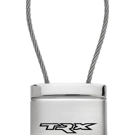 Ram TRX Satin-Chrome Cable Key Fob - Silver