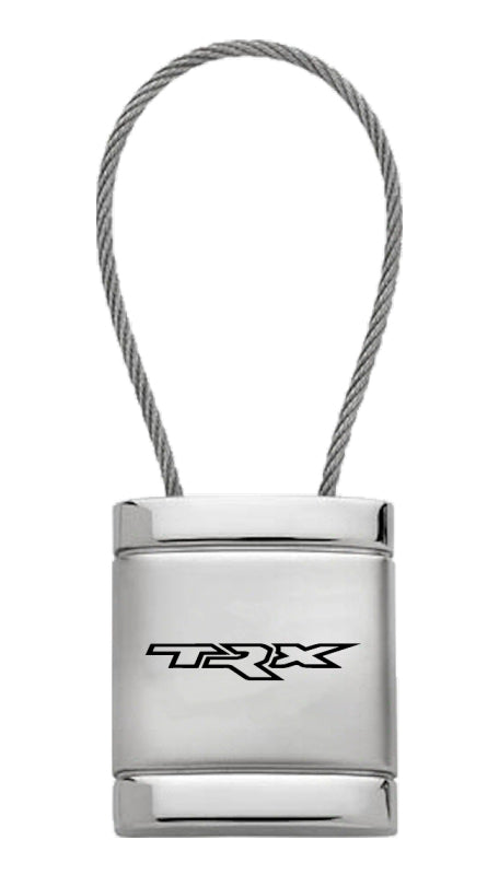 Ram TRX Satin-Chrome Cable Key Fob - Silver