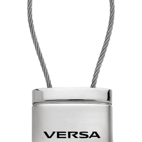 Nissan Versa Satin-Chrome Cable Key Fob - Silver