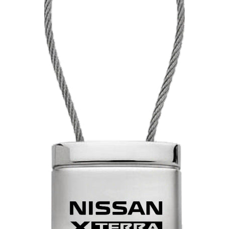 Nissan Xterra Satin-Chrome Cable Key Fob - Silver