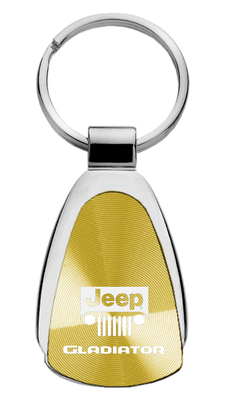 Jeep Gladiator Teardrop Key Fob - Gold