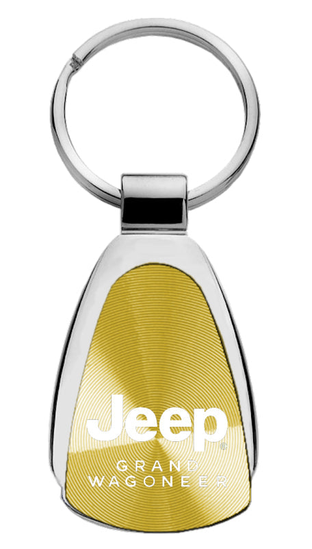 Jeep Grand Wagoneer Teardrop Key Fob - Gold