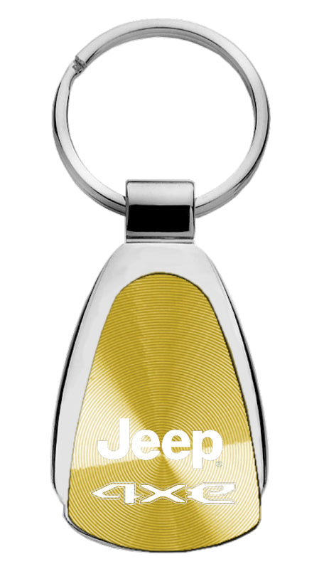 Jeep 4xe Teardrop Key Fob - Gold