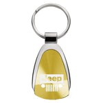 Jeep Grill Teardrop Key Fob - Gold