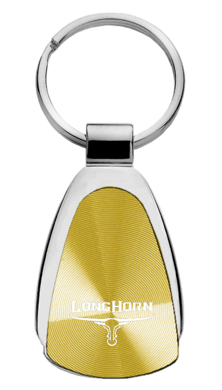 Ram Longhorn Skull Teardrop Key Fob - Gold