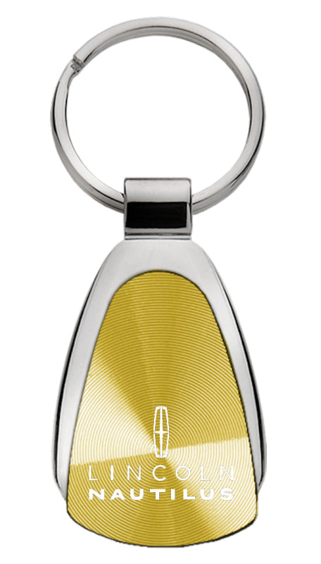 Lincoln Nautilus Teardrop Key Fob - Gold