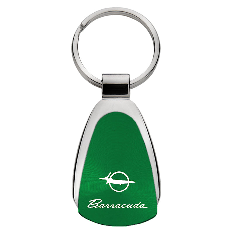 Plymouth Barracuda Teardrop Key Fob - Green