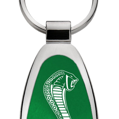 Mustang Cobra Teardrop Key Fob - Green