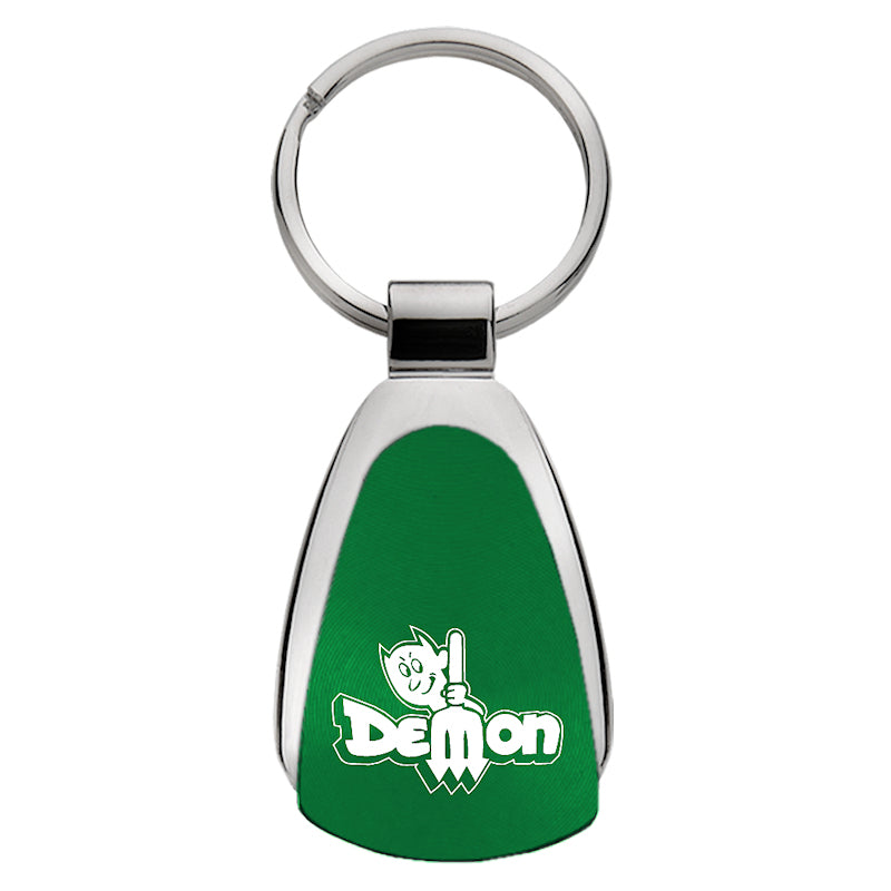 Plymouth Demon Teardrop Key Fob - Green