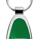 Ram Longhorn Skull Teardrop Key Fob - Green