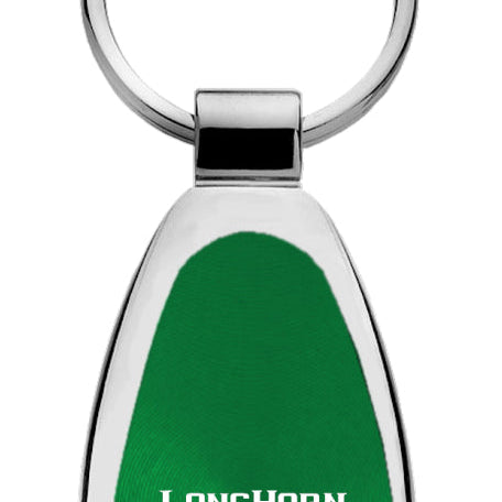 Ram Longhorn Skull Teardrop Key Fob - Green