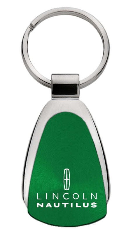 Lincoln Nautilus Teardrop Key Fob - Green