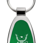 Military U.S. Navy Insignia Teardrop Key Fob - Green