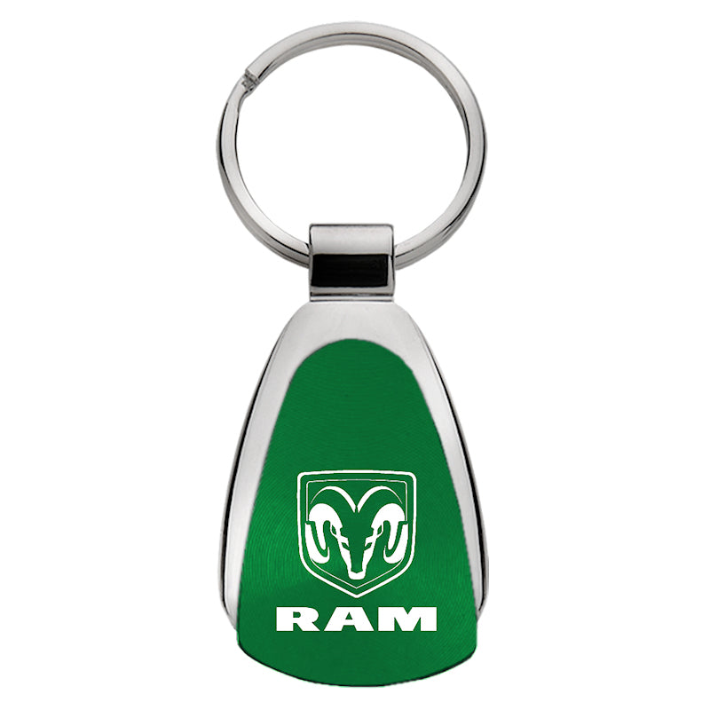 Ram Teardrop Key Fob - Green