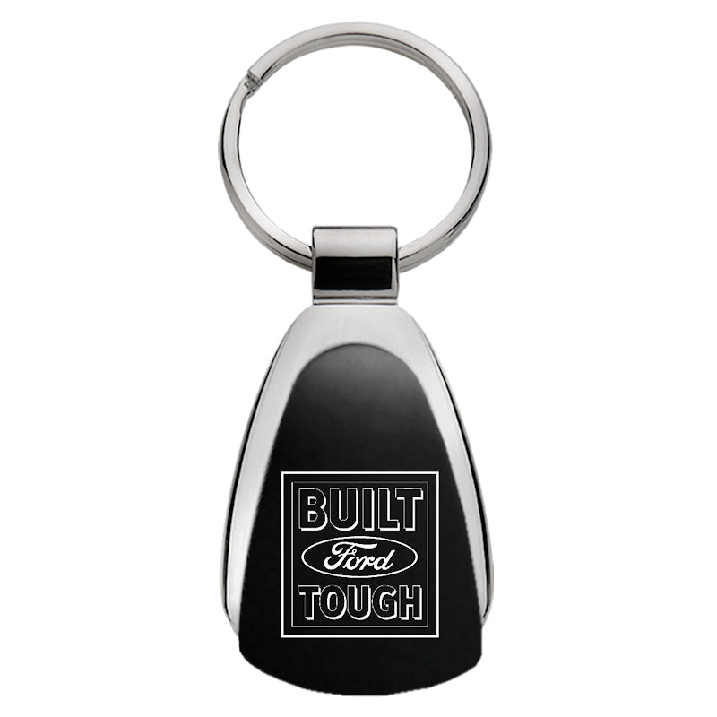 Ford Built Ford Tough Teardrop Key Fob - Black