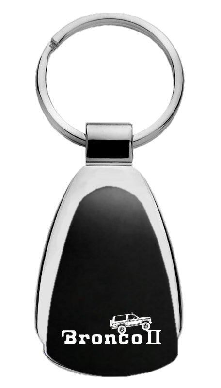 Ford Bronco II Climbing Teardrop Key Fob - Black