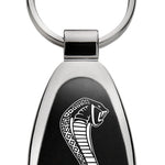 Mustang Cobra Teardrop Key Fob - Black