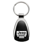 Jeep Grill Teardrop Key Fob - Black